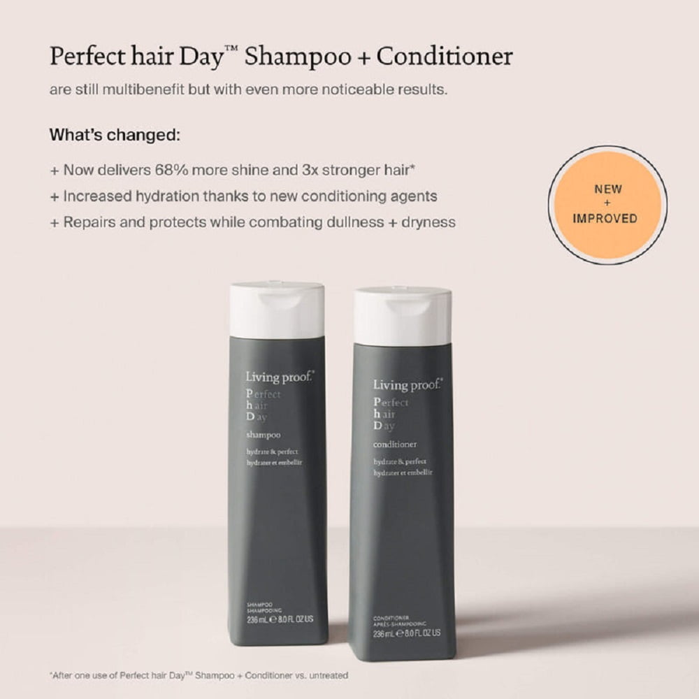 Living Proof Perfect Hair Day Hydrate Shampoo & Conditioner 8 fl oz each - Image 3