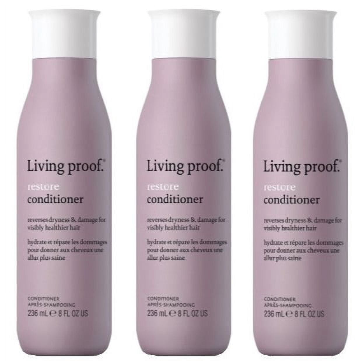 Living Proof Restore Conditioner, 8 oz (Pack of 3)