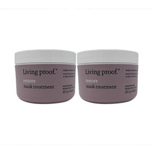 Bundle -2 items : Living Proof Restore Mask Treatment, 8.0 Oz (Pack of 2)