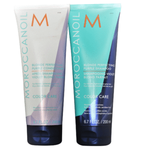 Moroccanoil Blonde Perfecting Purple Shampoo and Conditioner Bundle 6.7 oz each