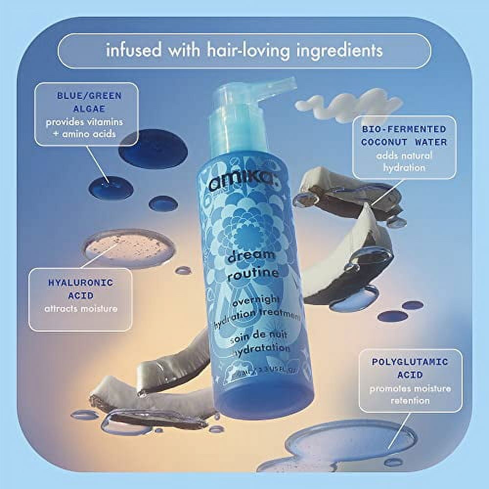 dream routine overnight hydrating hair mask, 100ml | amika - Image 2