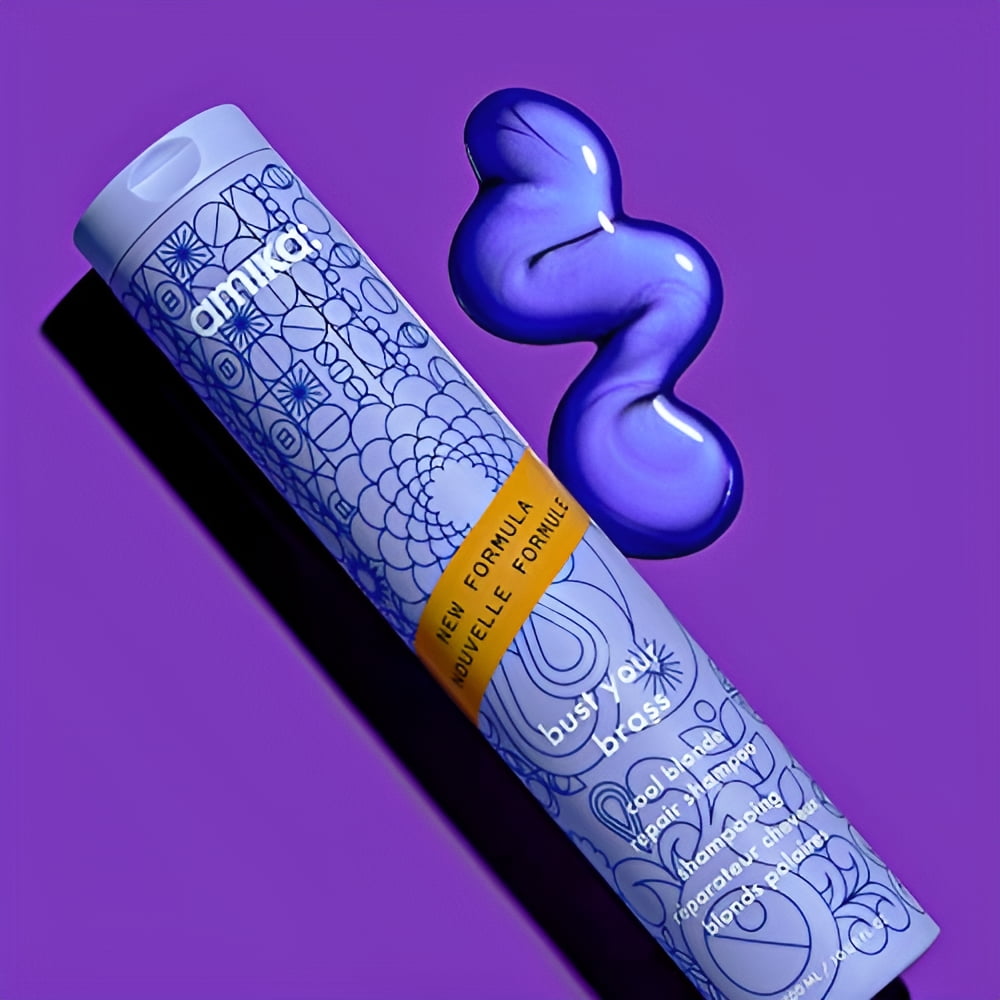 Amika Bust Your Brass Cool Blonde Shampoo Unisex 10 oz Shampoo - Image 6