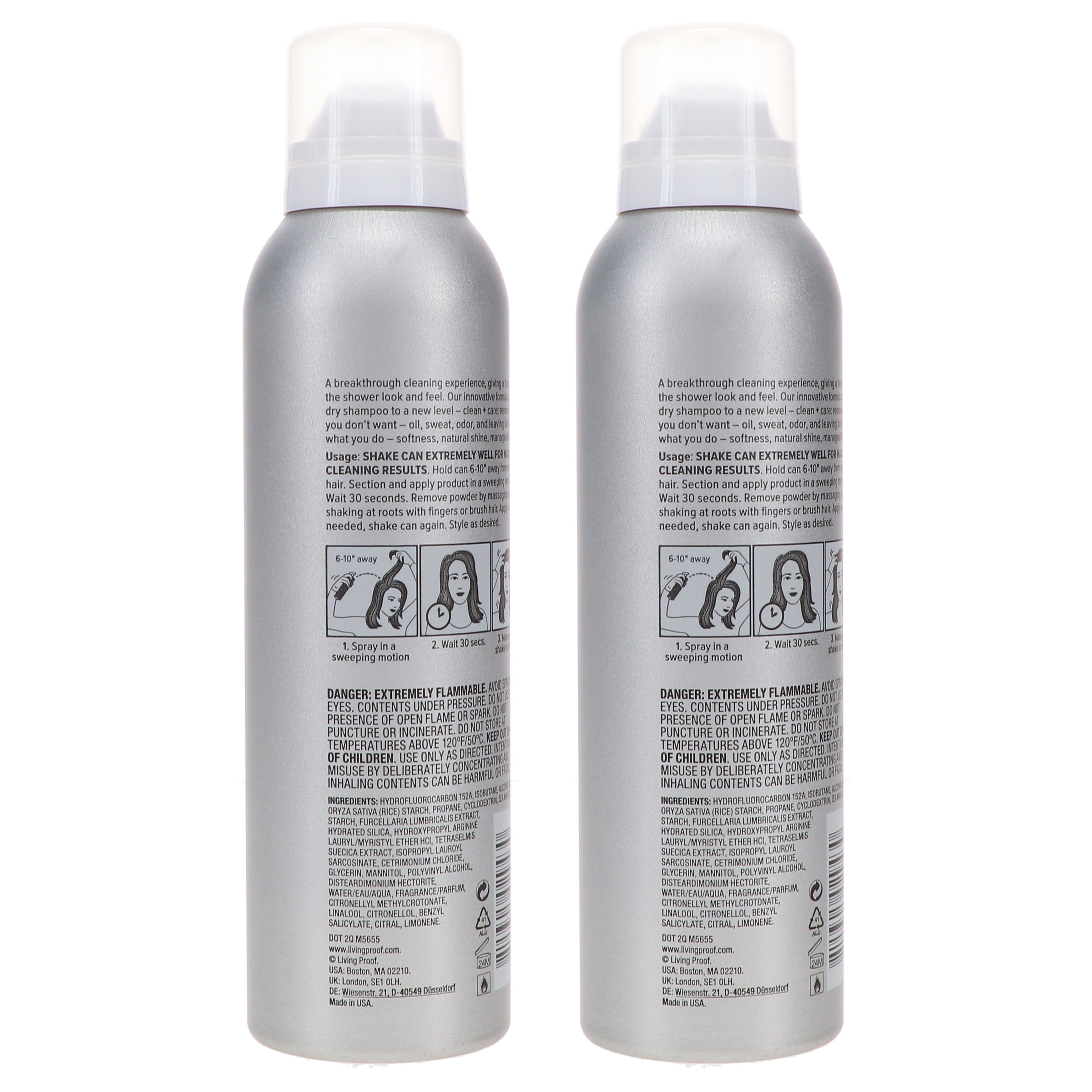 Living Proof Perfect Hair Day Advance Clean Dry Shampoo 5.5 oz 2 Pack - Image 3