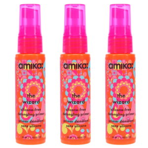 Amika The Wizard Silicone-Free Detangling Primer 1 oz 3 Pack