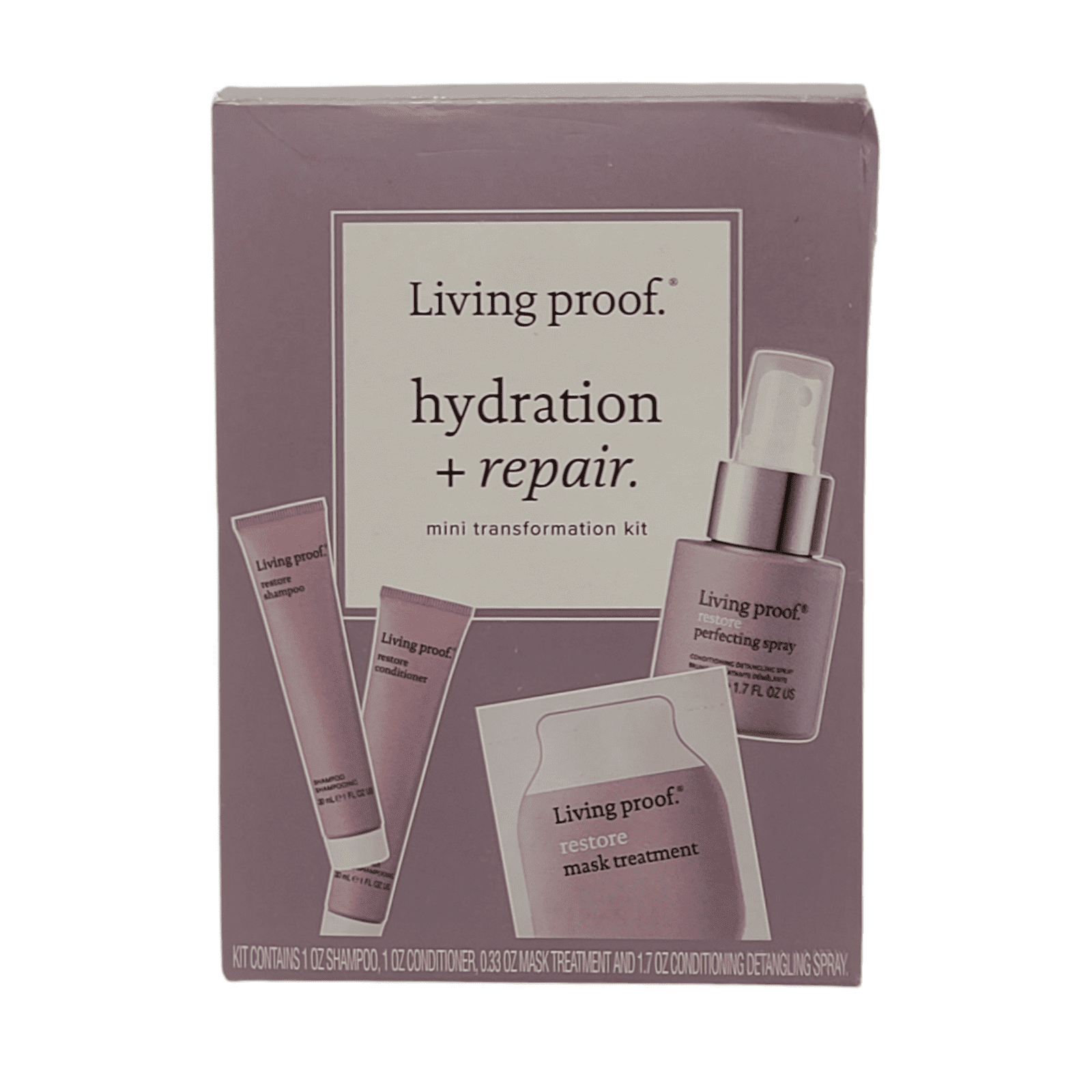 2 Pack Living Proof Hydration + Repair Mini Hair Transformation Kit - Image 2