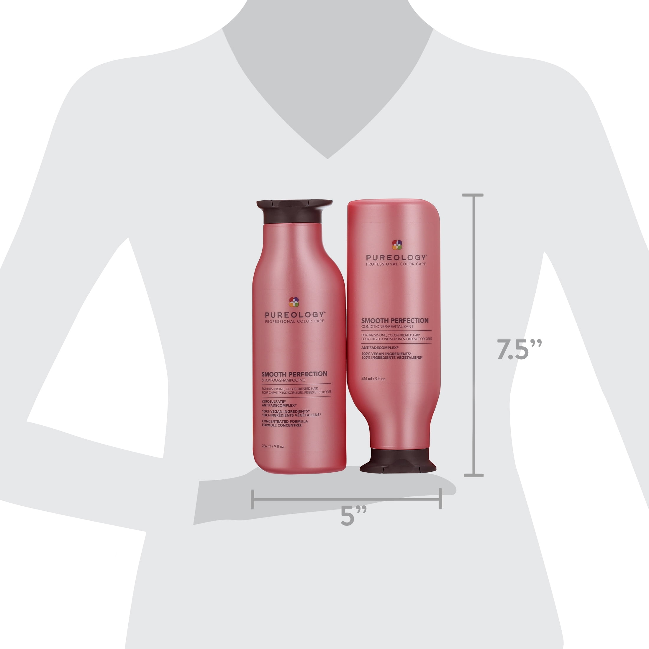 Pureology Smooth Perfection Shampoo and Conditioner Set 250ml/8.5oz Each - Image 14