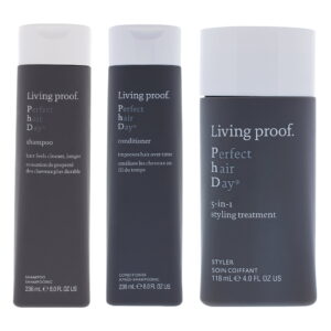 Living Proof Perfect Hair Day Shampoo Conditioner and Treatment 3 Pc Kit - 8oz Shampoo, 8oz Conditioner, 4oz 5-In-1 Styling Treatment