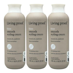 Living Proof No Frizz Smooth Styling Cream 8 Oz (Pack of 3)