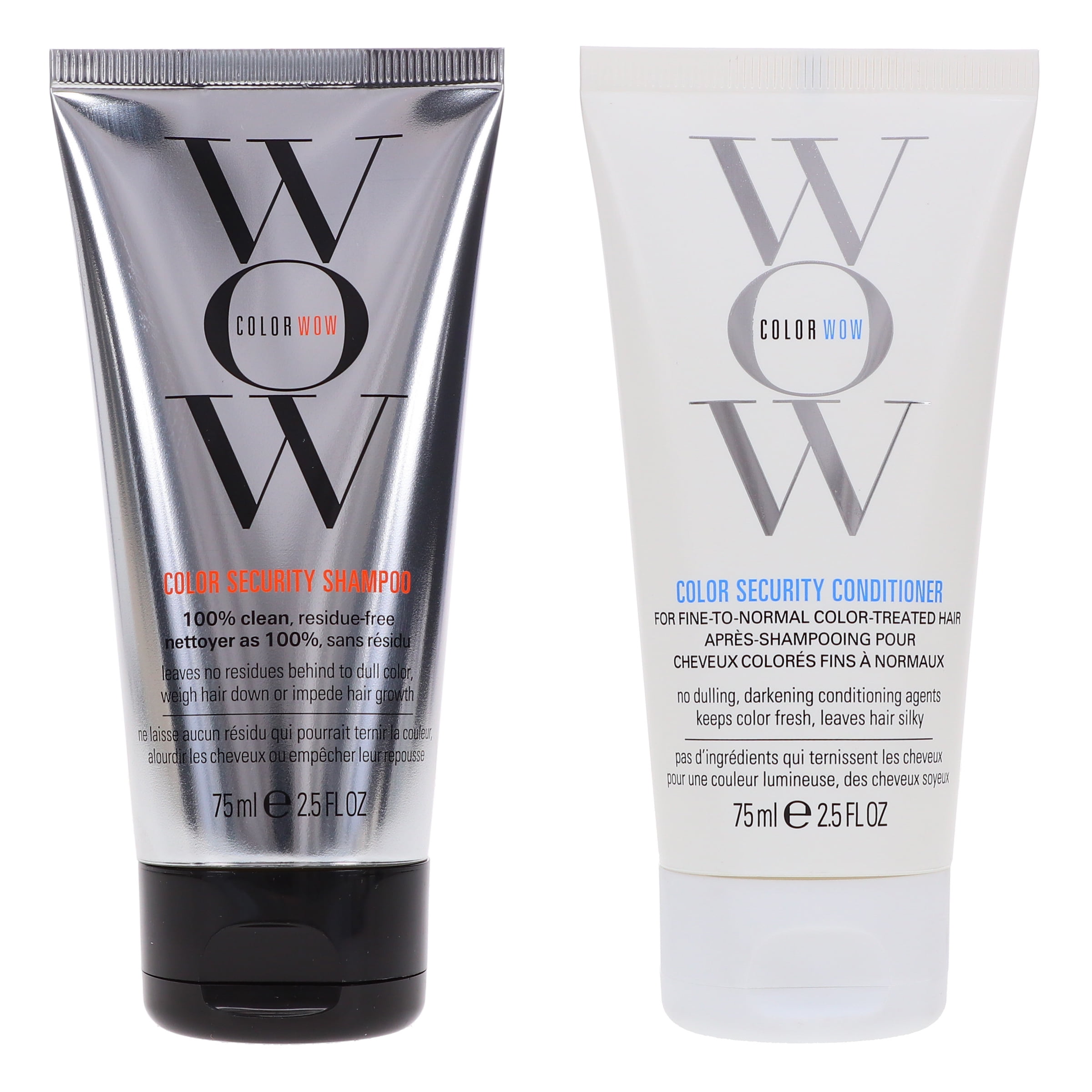 COLOR WOW Color Security Shampoo 2.5 oz & Conditioner Fine to Normal Hair 2.5 oz Combo Pack
